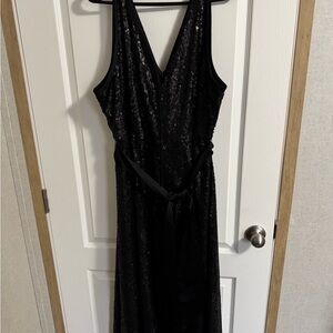 Lane Bryant Black Sequin Dress